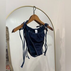 NWT GOOD AMERICAN denim bikini bottoms
